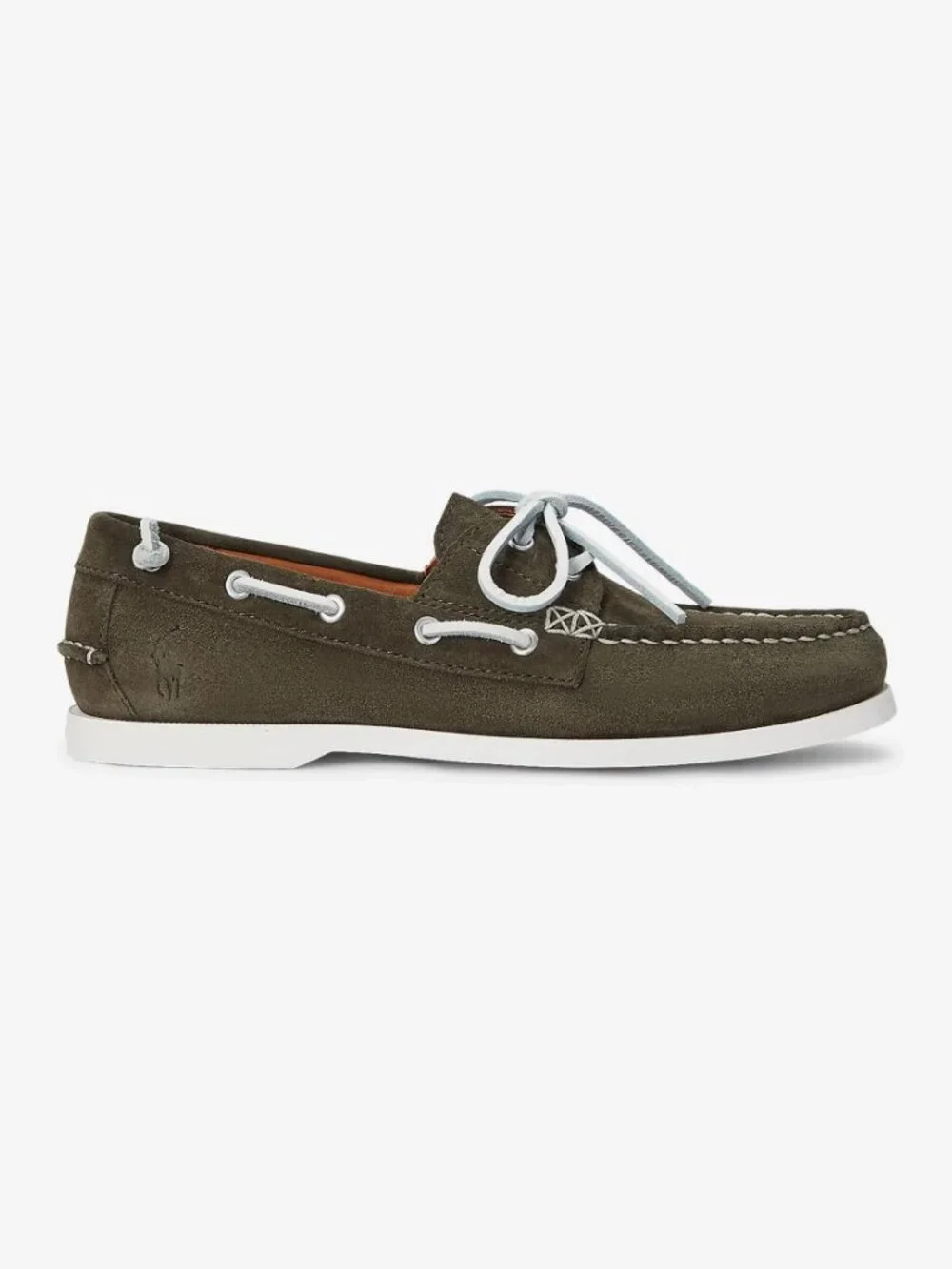 Polo Ralph Lauren Men’s Merton Suede Boat Shoes Olive, Size 9 (New)